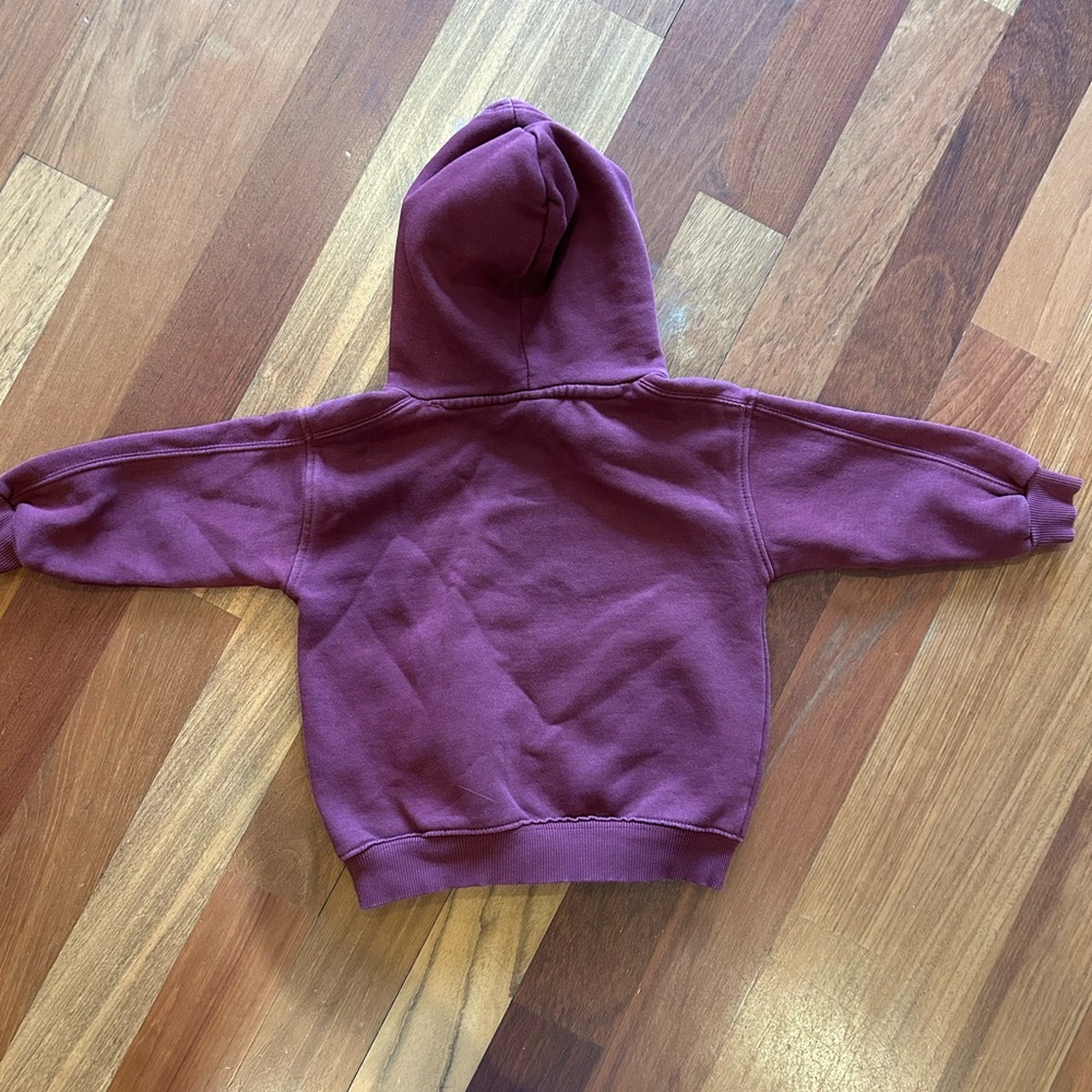 Zara Boys Maroon Hoodie size 3T - Picture 4 of 4